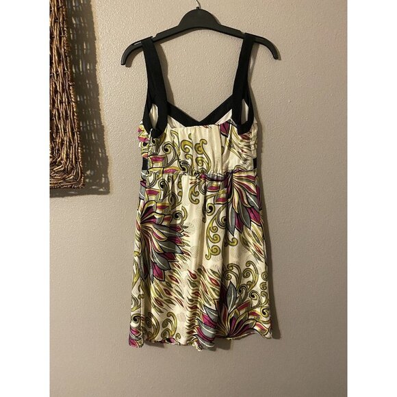 Anthropologie Alice & Trixie Wide Strap Summer Silk Dress Medium - Picture 6 of 7